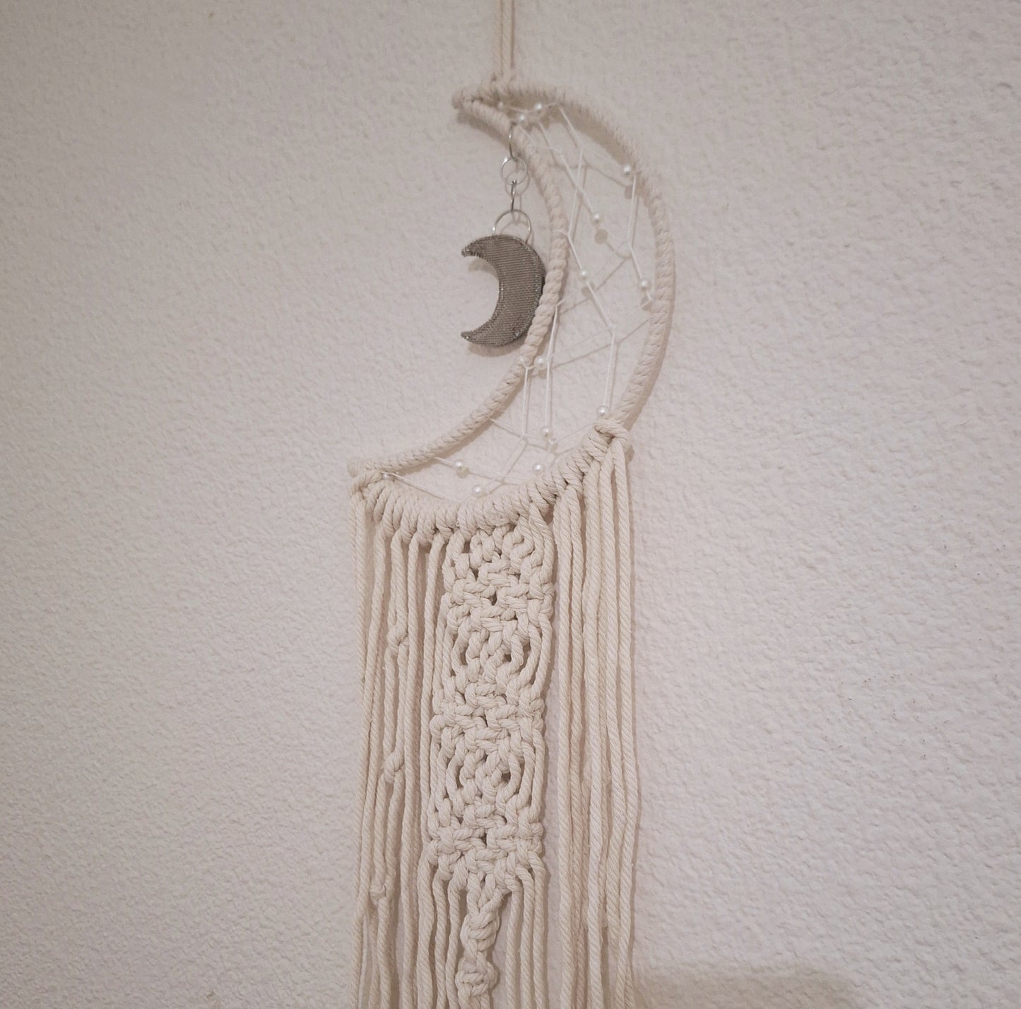 Décoration de mur en macramé motif Lune - Bonheur de Lune