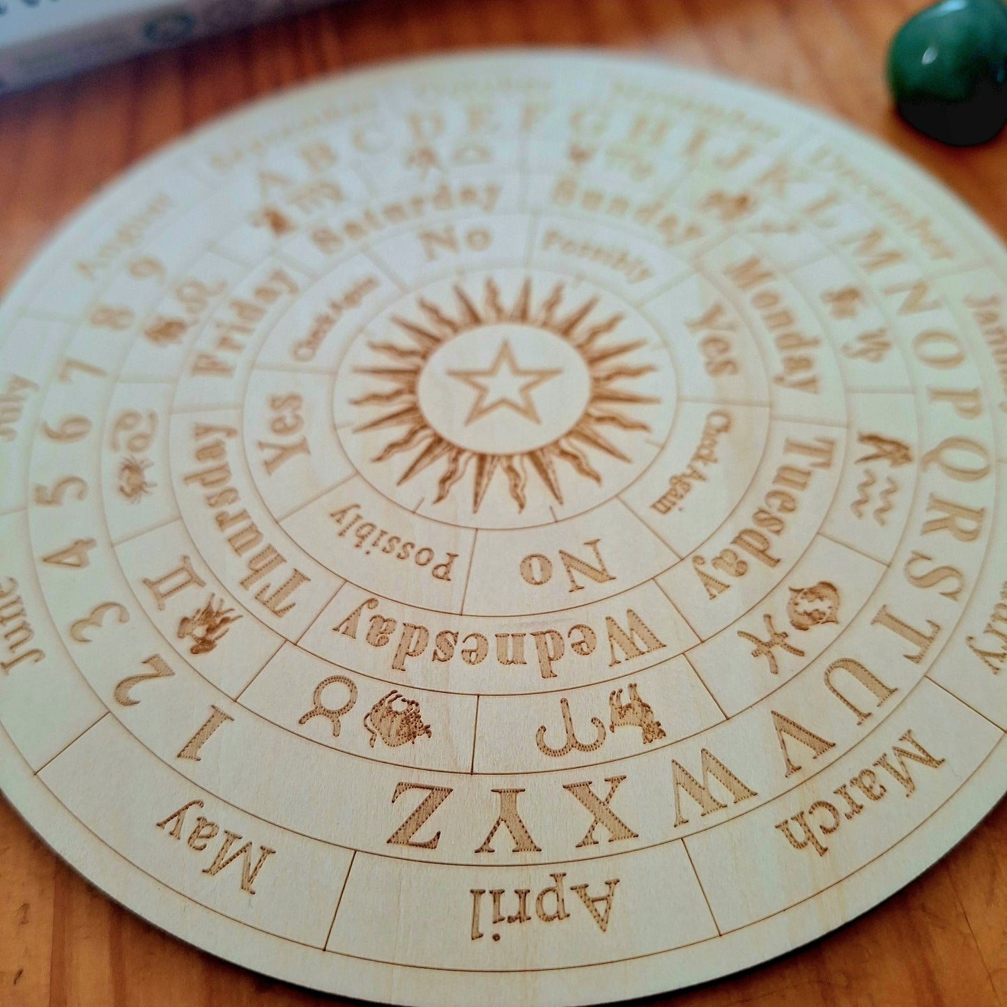 Planchette pour pendule en bois 14,5cm - Bonheur de Lune