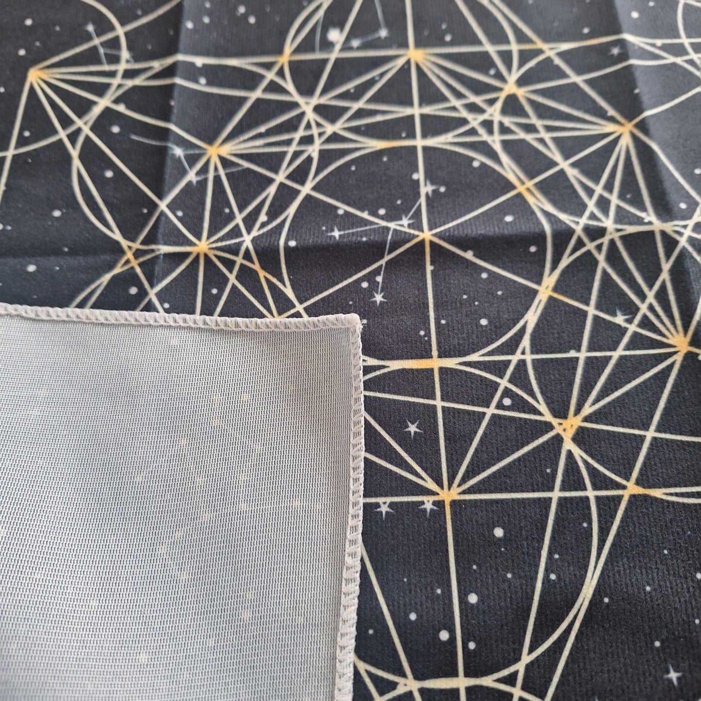 Tapis ésotérique Divination – Cube de Metatron & Constellations - Bonheur de Lune