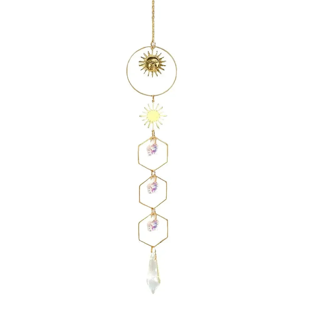 Attrape-Soleil Doré Motif Soleil – Lumière, élégance et chaleur naturelle - Bonheur de Lune
