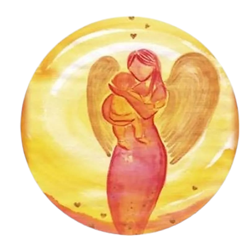 Adhésif pour Fenêtre – Ange de Protection et Sérénité - Bonheur de Lune