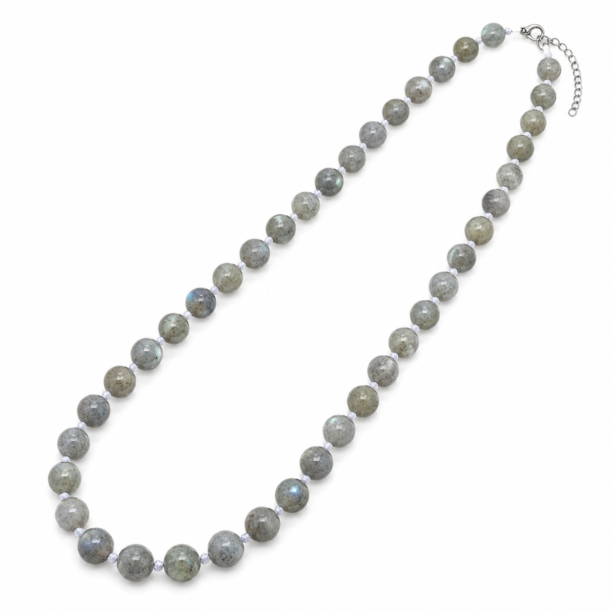 Collier Labradorite 8 mm – bijou de protection en pierre naturelle – Bonheur de Lune