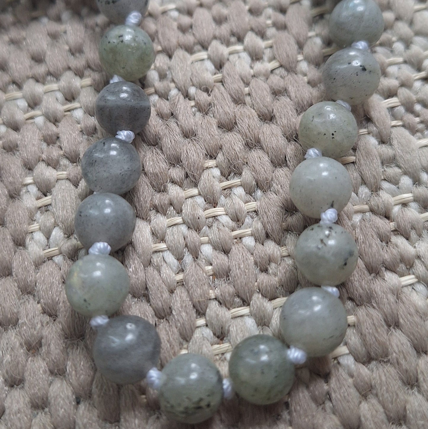 Collier Labradorite 8 mm – Protection & Ancrage – Fermoir Acier Inoxydable - Bonheur de Lune