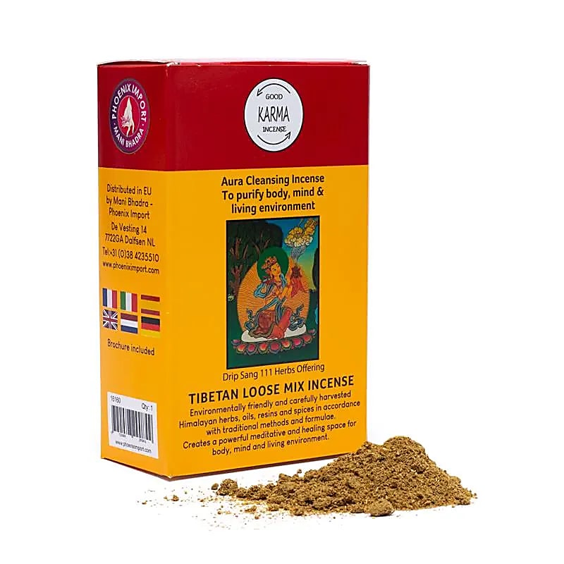 Poudre d’encens tibétain Nettoyage de l’Aura - Bonheur de Lune