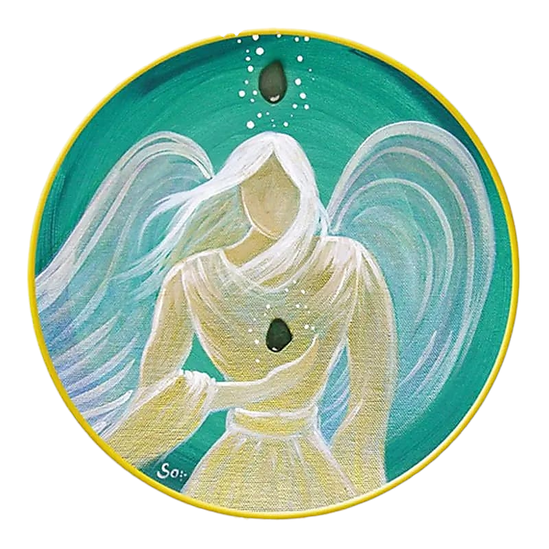 Adhésif pour Fenêtre – Ange de Guérison Énergétique 🌟 - Bonheur de Lune