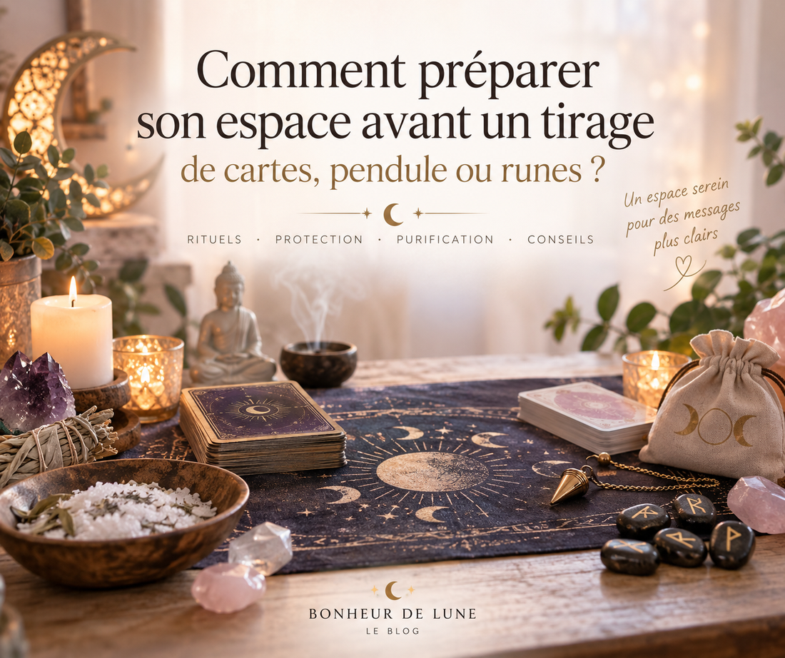 Comment préparer son espace avant un tirage de cartes, pendule ou runes ?