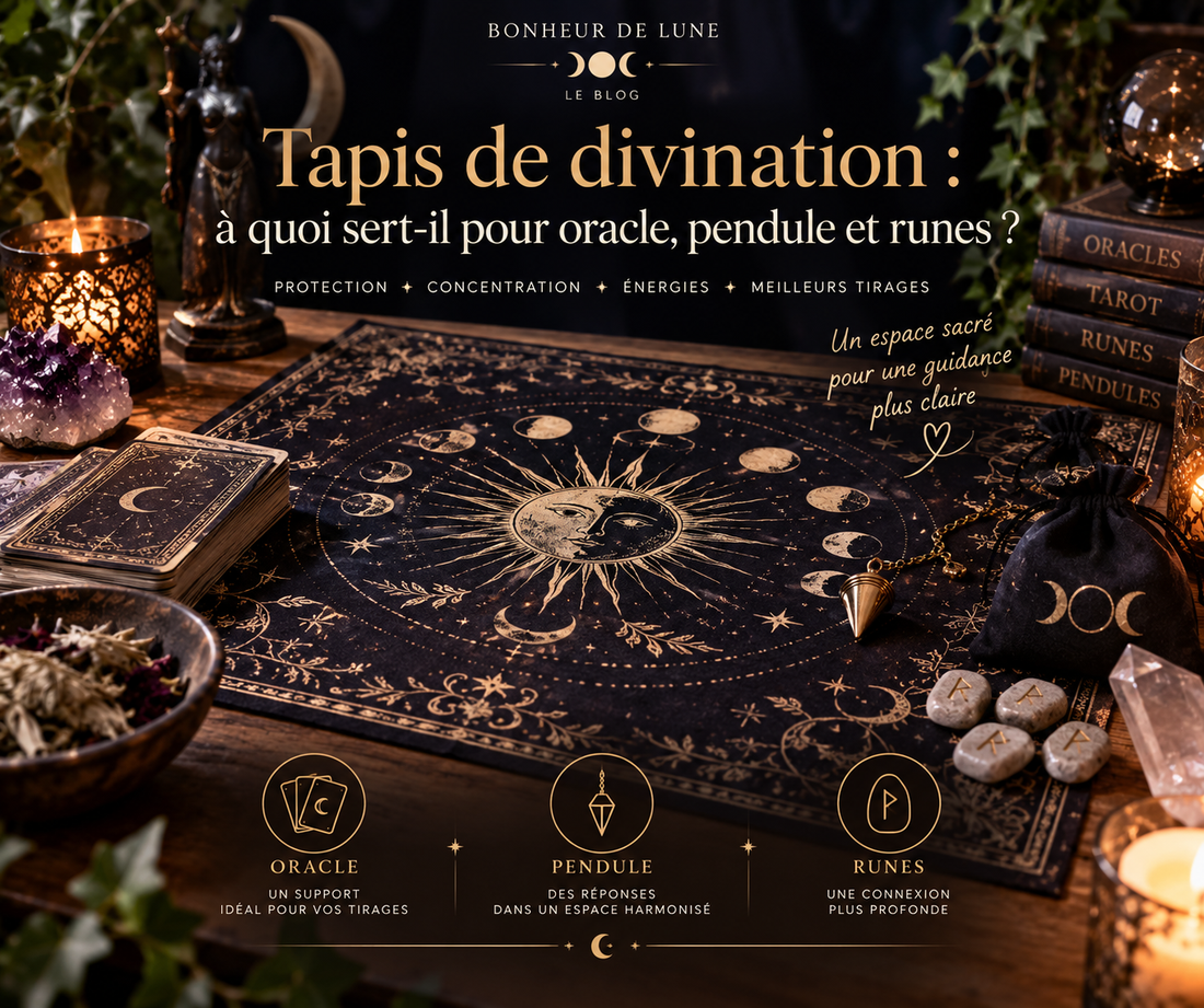 Tapis de divination : à quoi sert-il pour oracle, pendule et runes ?