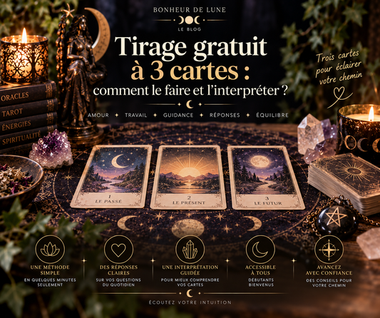Tirage gratuit à 3 cartes : comment le faire et l’interpréter ?