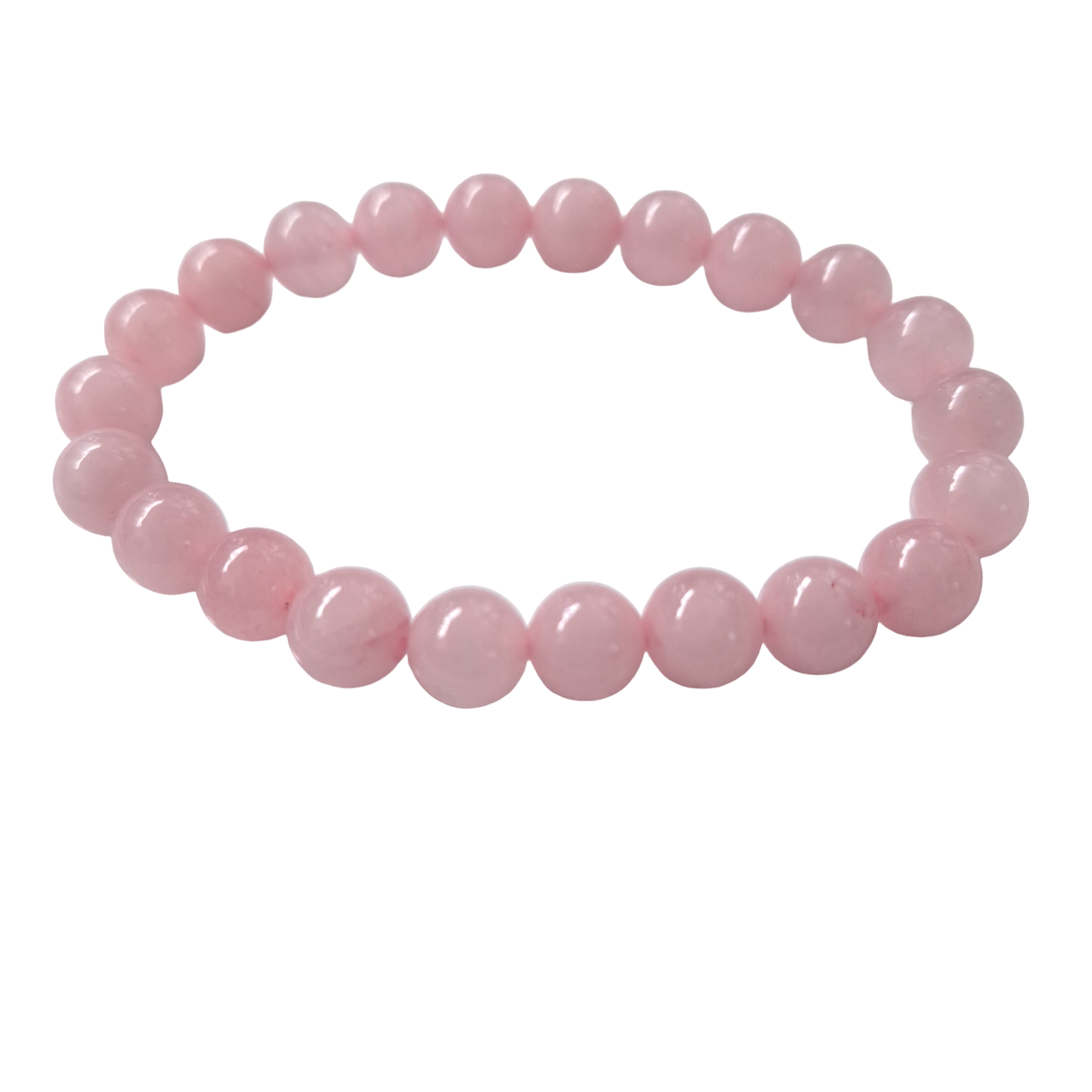 Bracelet Quartz Rose 8 mm – Amour & Sérénité - Bonheur de Lune