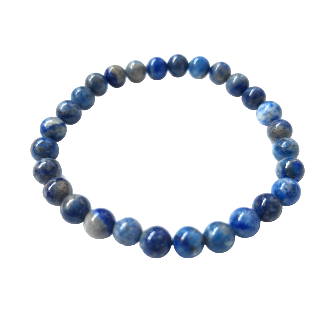 Bracelet Lapis Lazuli 6 mm – Sagesse, Clarté & Protection - Bonheur de Lune