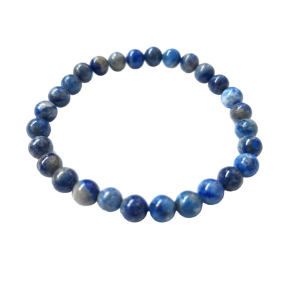Bracelet Lapis Lazuli 6 mm – Sagesse, Clarté & Protection - Bonheur de Lune