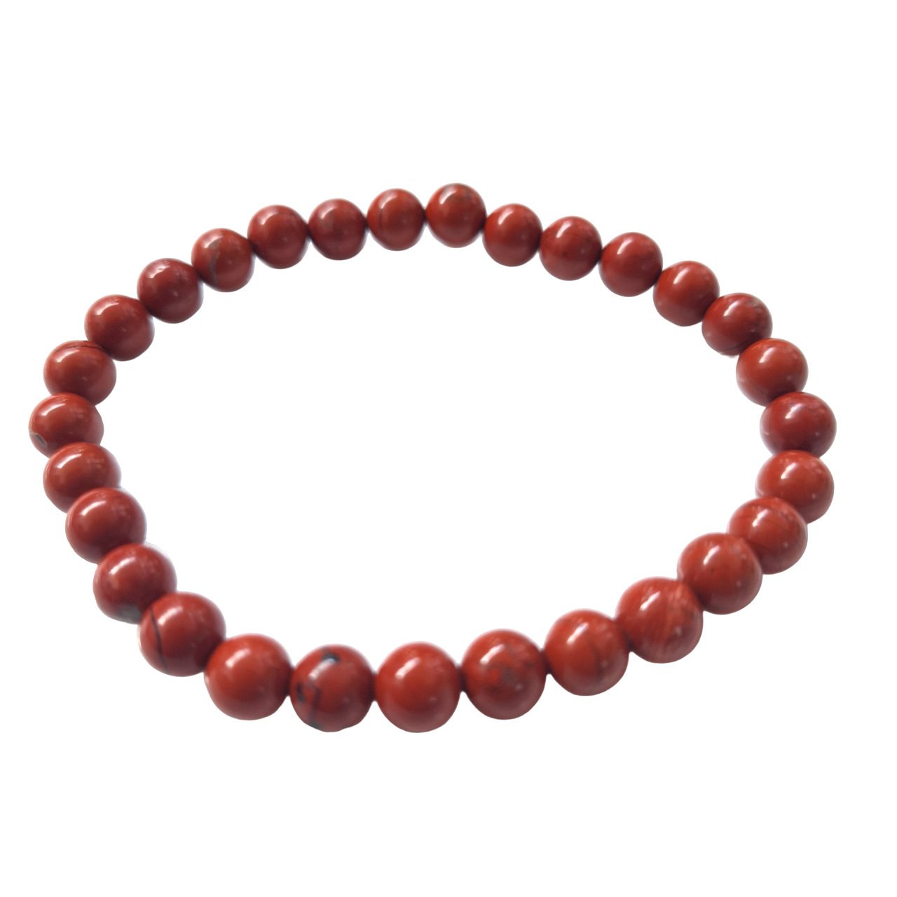Bracelet Jaspe Rouge 6 mm – Énergie & Ancrage Intérieur - Bonheur de Lune