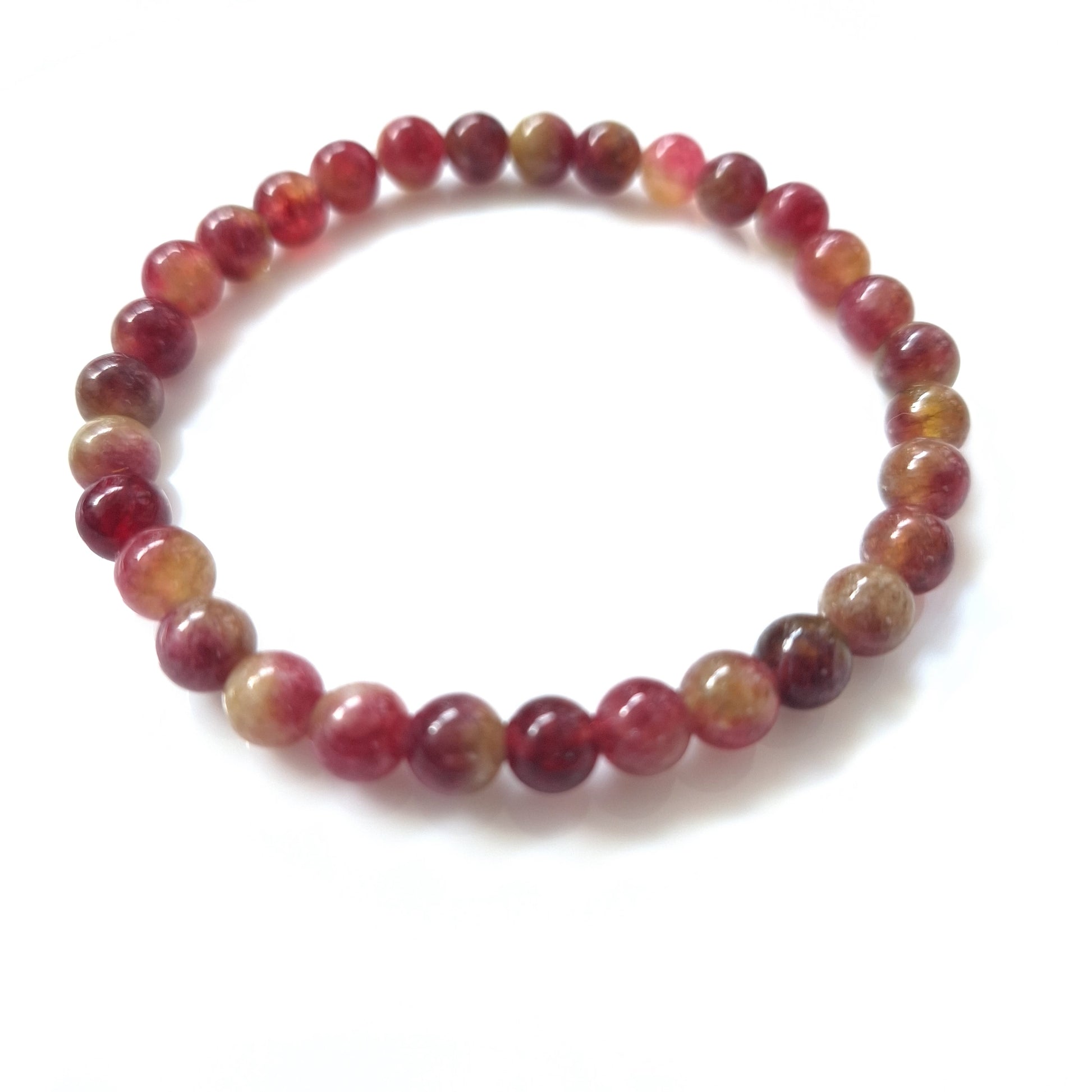 Bracelet Rubellite 6 mm – Vitalité & Confiance Intérieure - Bonheur de Lune