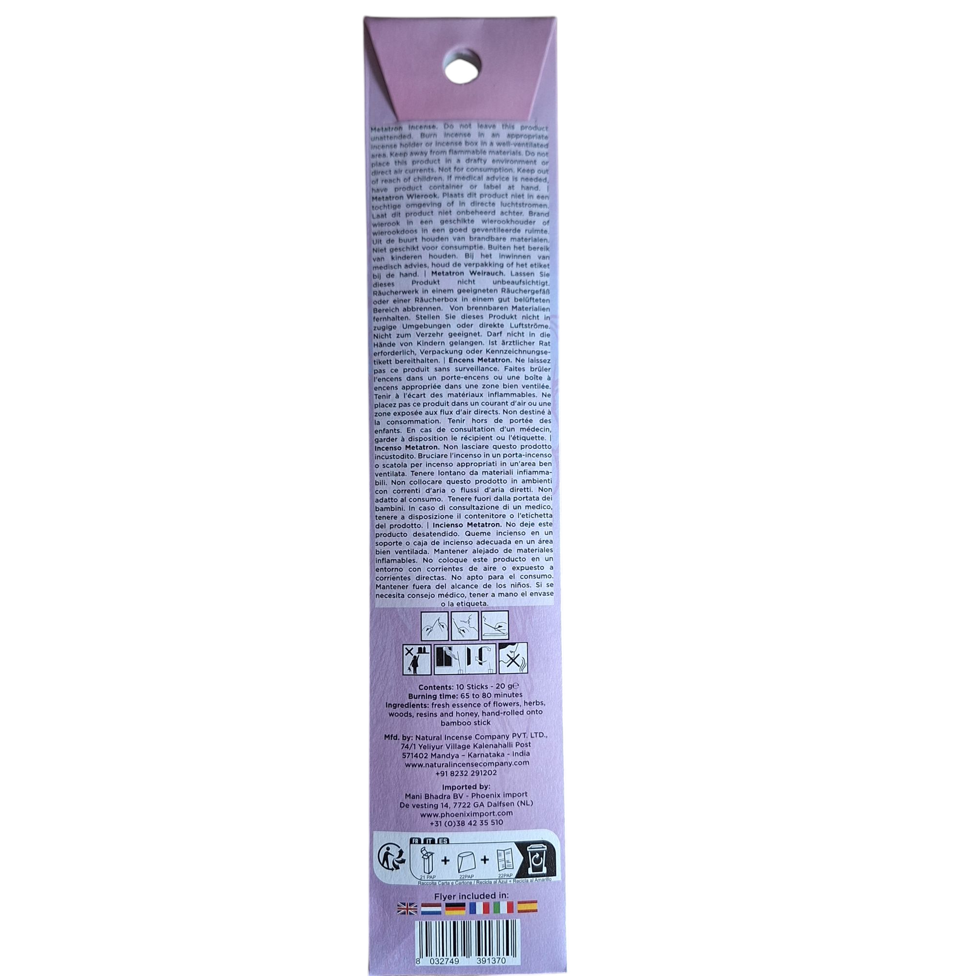 Encens Métatron – Élevez votre esprit et plongez dans la sérénité - Bonheur de Lune