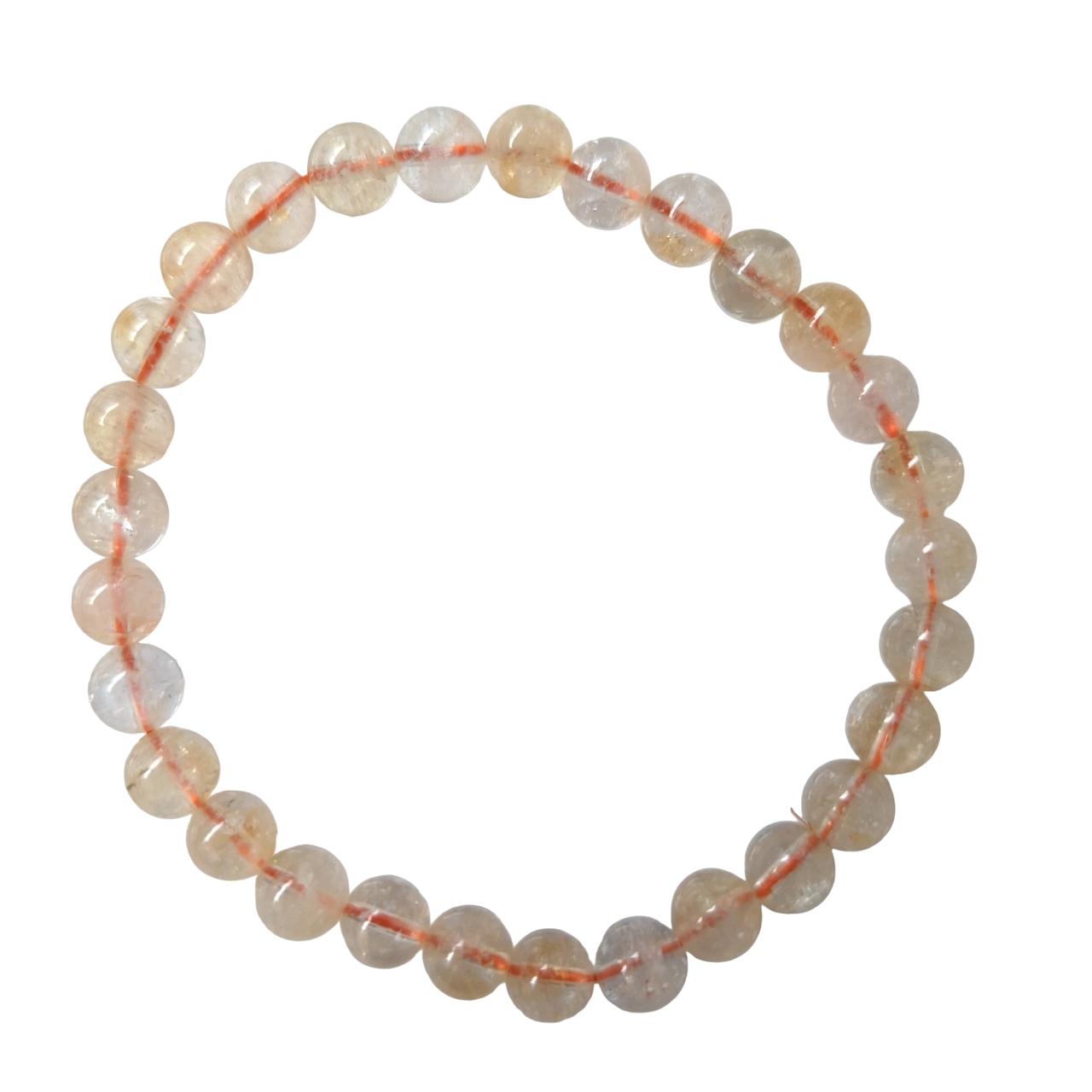 Bracelet Citrine 6 mm – Joie de Vivre & Abondance - Bonheur de Lune