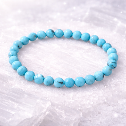 Bracelet Turquoise 6 mm – Pierre Naturelle Sagesse