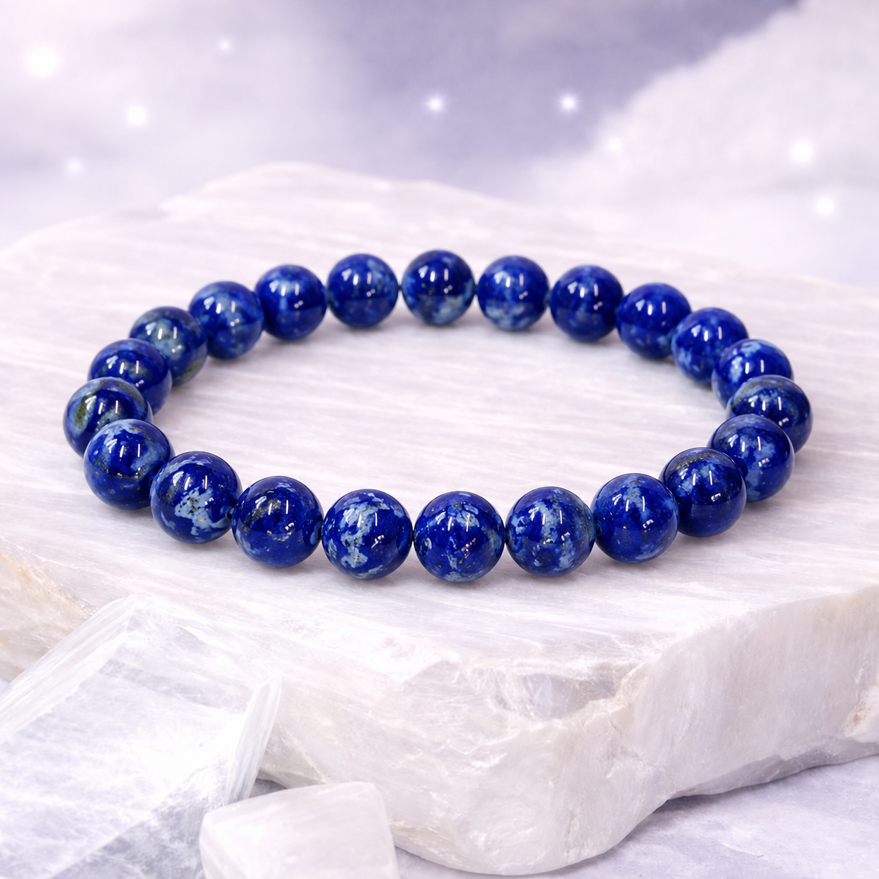 Bracelet en laps lazuli authentique pour homme ou femme