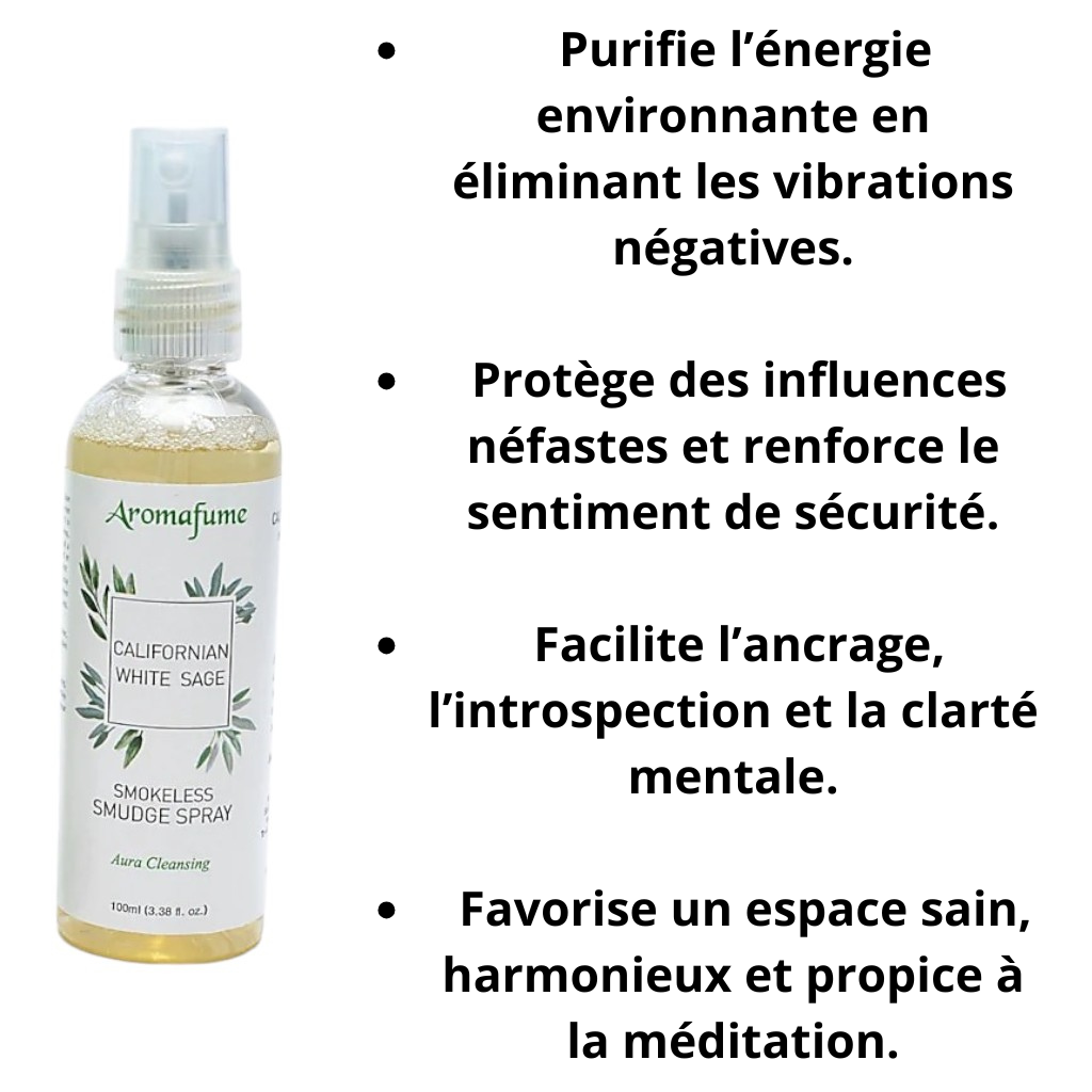 Brume Purificatrice Sauge Blanche – Purifiez sans fumée - Bonheur de Lune