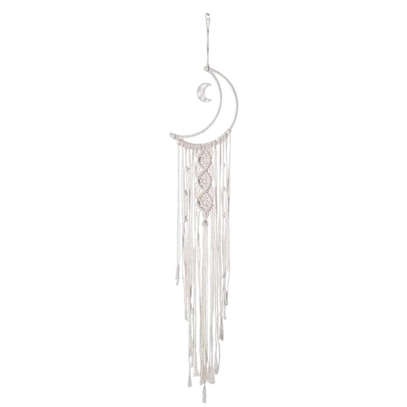 Décoration de mur en macramé motif Lune - Bonheur de Lune