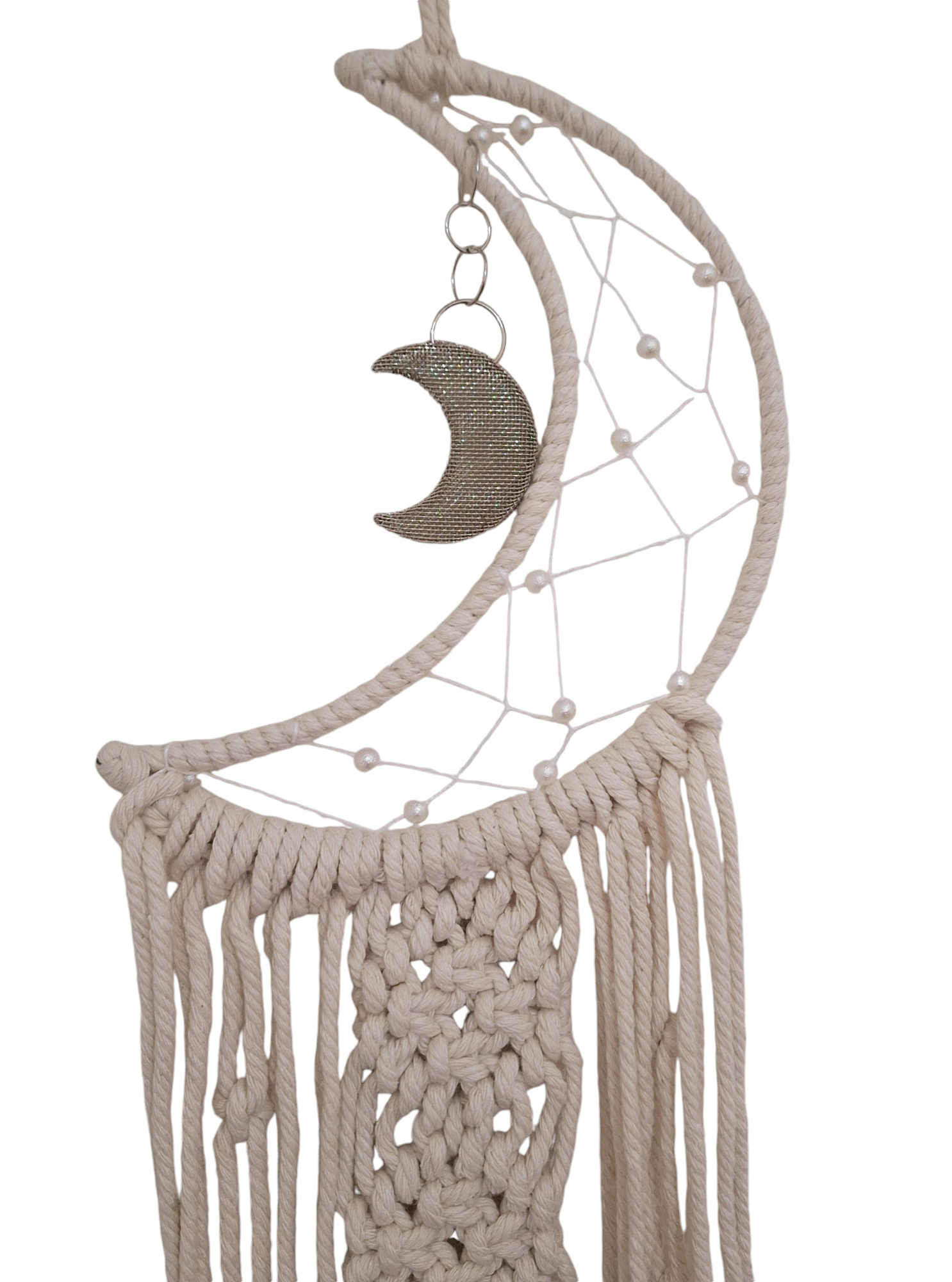 Décoration de mur en macramé motif Lune - Bonheur de Lune