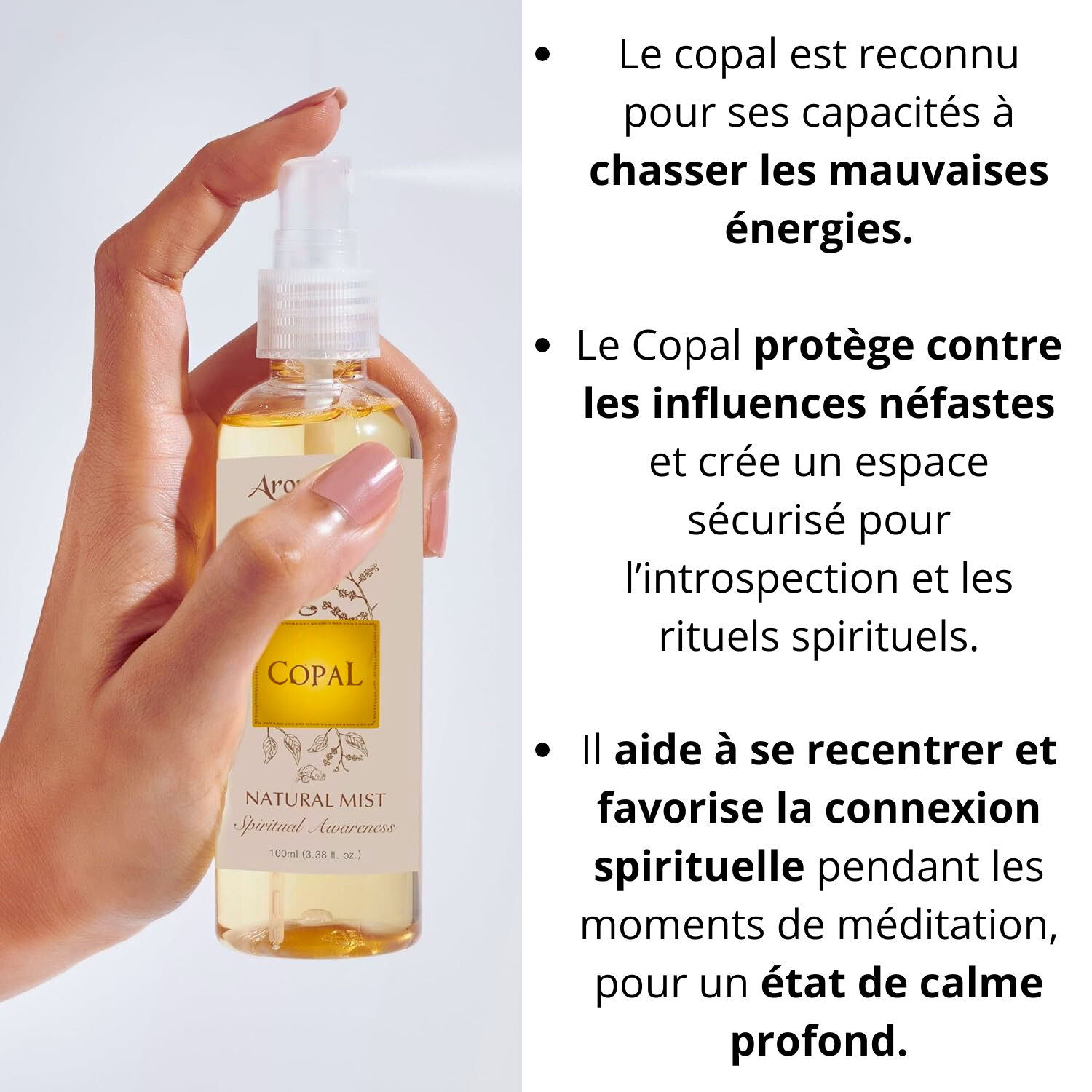Spray Copal Assainisseur d'air - Aromafume (100ml) - Bonheur de Lune