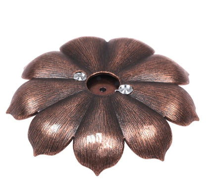 Porte-Encens en Forme de Lotus Couleur Cuivre - Bonheur de Lune