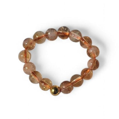 Bague Élastique Pierres de Citrine "Énergie et Joie" - Bonheur de Lune