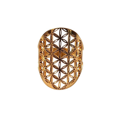 Bague Fleur de Vie "Élégance & Énergie Sacrée" – Bonheur de Lune
