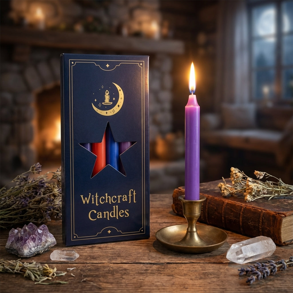 Pack 12 Bougies Witchcraft – Rituels, Méditation & Décoration Ésotérique