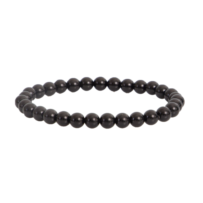 Bracelet Obsidienne 6 mm – Protection & Équilibre Intérieur - Bonheur de Lune