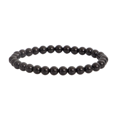 Bracelet Obsidienne 6 mm – Protection & Équilibre Intérieur - Bonheur de Lune