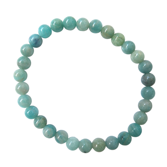 Bracelet Amazonite AA 6 mm – Harmonie, Calme & Sérénité – Bonheur de Lune