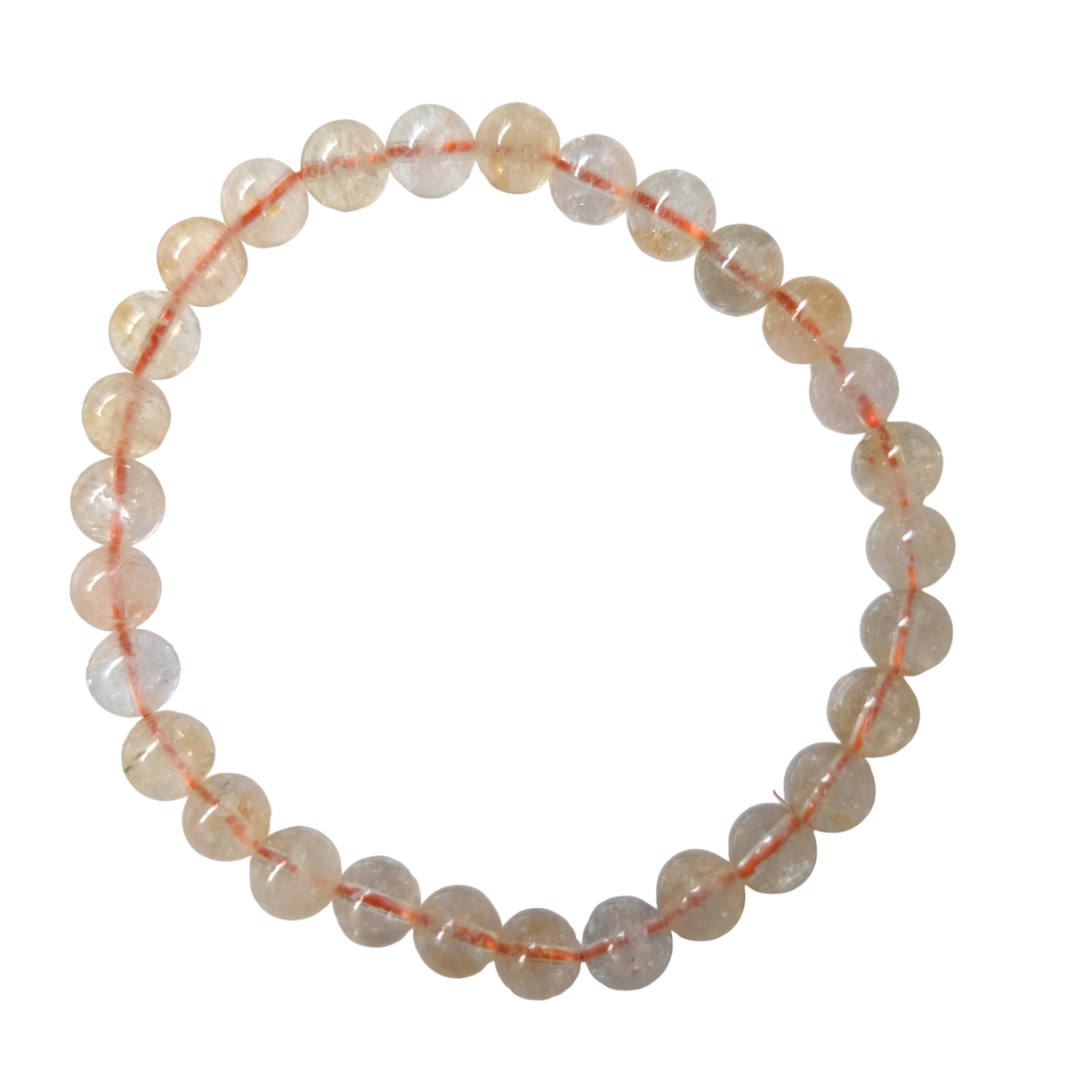 Bracelet Citrine 6 mm – Pierre Naturelle Lumineuse – Bonheur de Lune