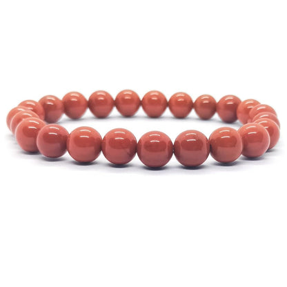 Bracelet Jaspe Rouge 8 mm – Énergie & Confiance – Bonheur de Lune