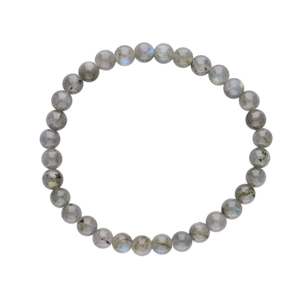 Bracelet Labradorite 6 mm – Protection Énergétique & Intuition - Bonheur de Lune