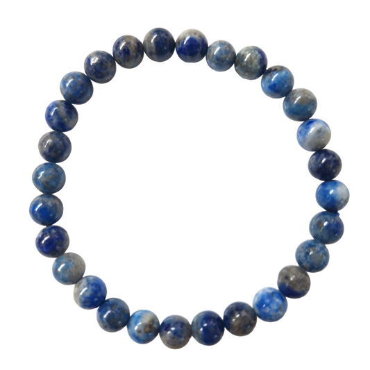 Bracelet Lapis Lazuli 6 mm – Sagesse, Clarté & Protection – Bonheur de Lune