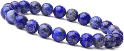 Bracelet Lapis Lazuli 8 mm – Sagesse, Sérénité, Expression – Bonheur de Lune