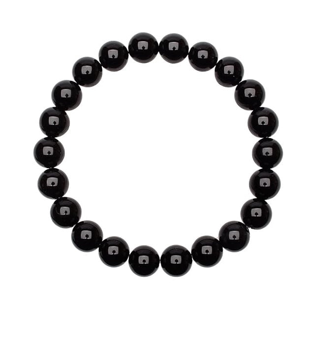 Bracelet Onyx Noir 8 mm – Force, Protection & Élégance - Bonheur de Lune