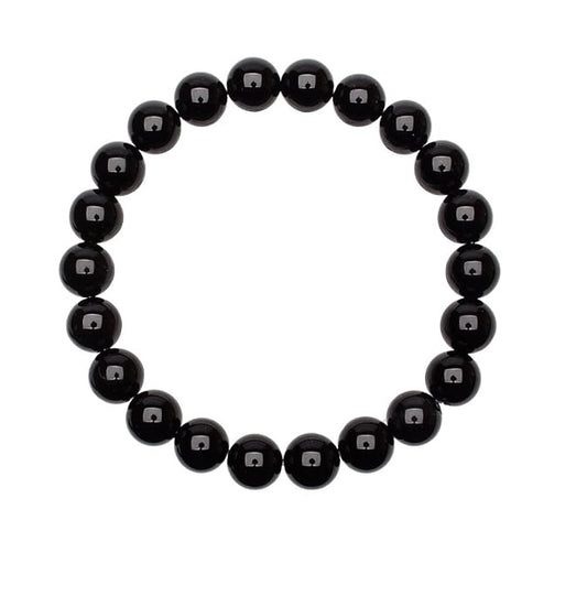 Bracelet Onyx Noir 8 mm – Force, Protection & Élégance – Bonheur de Lune