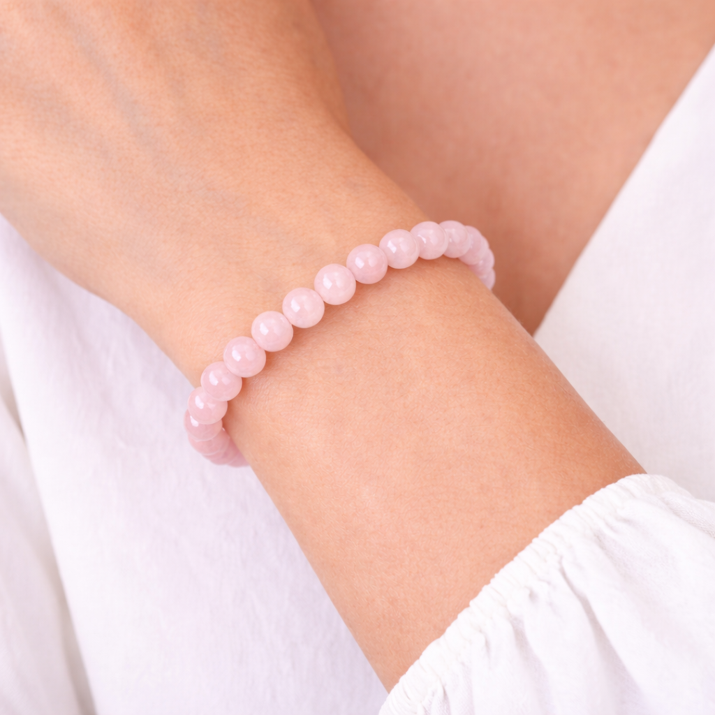 Bracelet Quartz Rose 6 mm – Pierre Naturelle Apaisante – Bonheur de Lune