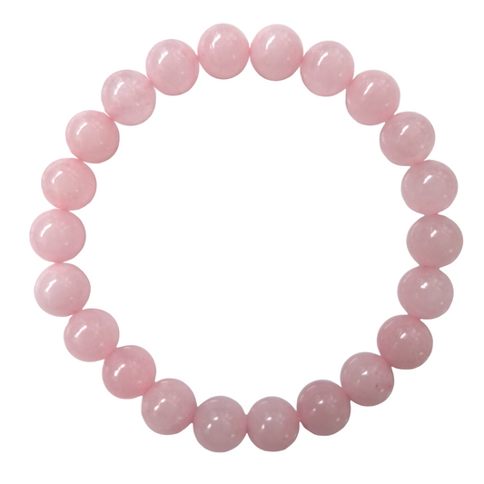 Bracelet Quartz Rose 8 mm – Amour & Sérénité – Bonheur de Lune