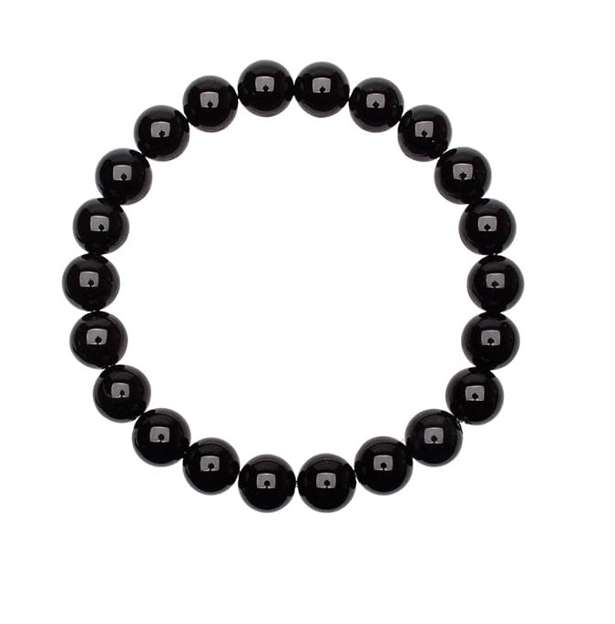 Bracelet Onyx Noir 8 mm – Force, Protection & Élégance - Bonheur de Lune