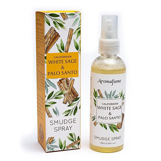 Brume Purifiante Sauge Blanche & Palo Santo – Énergie Sacrée & Sérénité (100 ml) – Bonheur de Lune