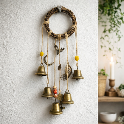 Cloches de Sorcière – décoration de porte ésotérique et protection – Bonheur de Lune