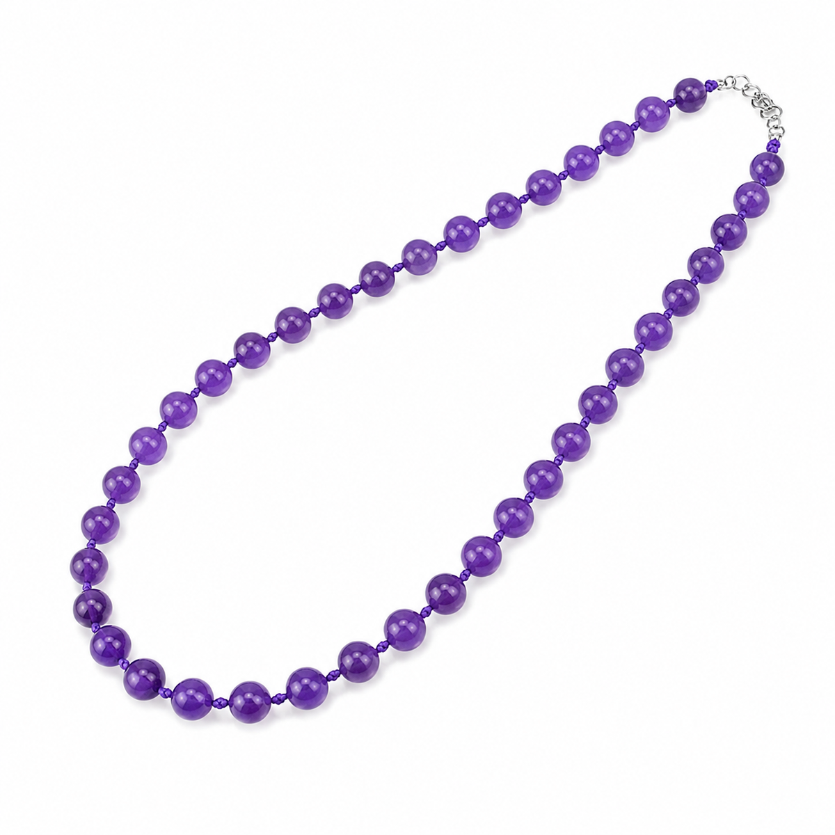 Collier Améthyste 8 mm – harmonie et clarté – Bonheur de Lune