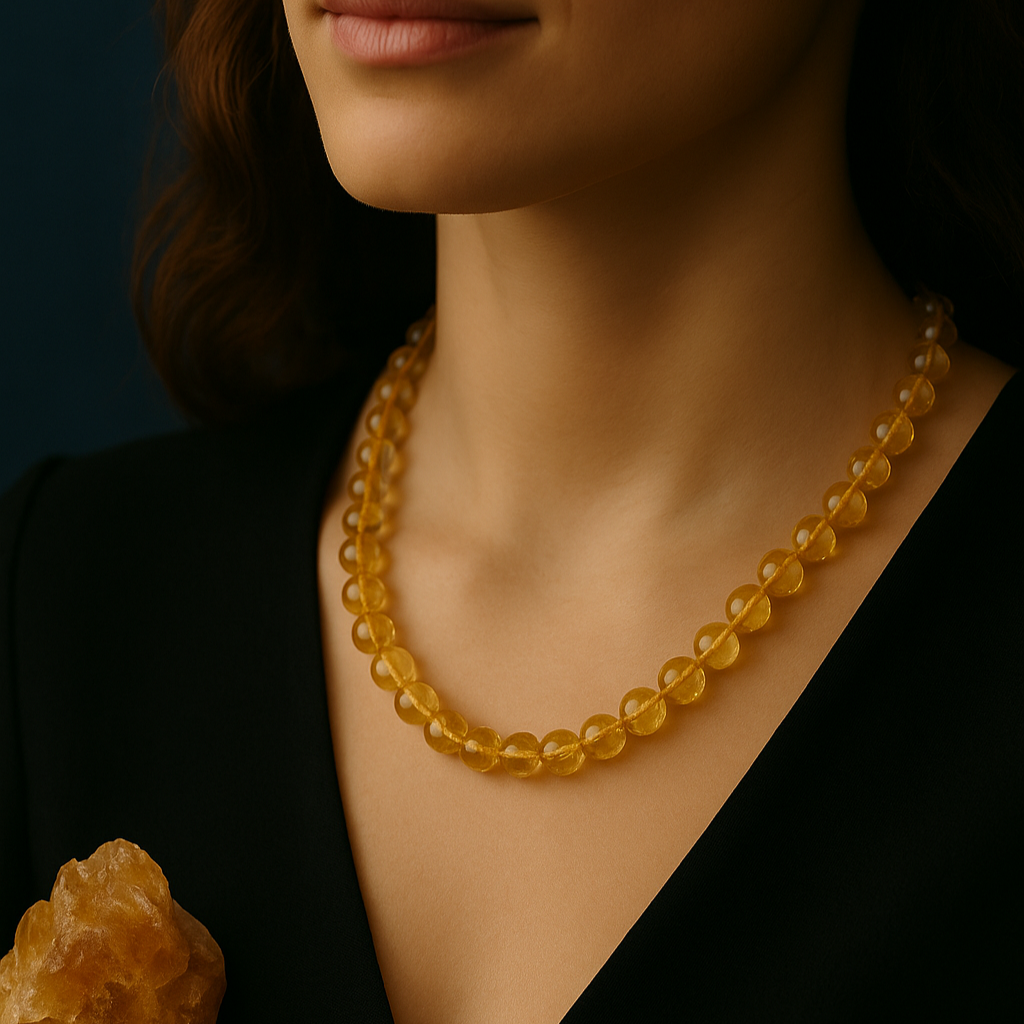 collier_en_citrine_chance_bonheur_de_lune - Bonheur de Lune