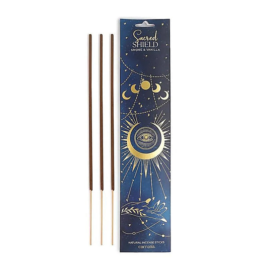 Encens Bouclier Sacré à la vanille fumée – protection et sérénité – Bonheur de Lune