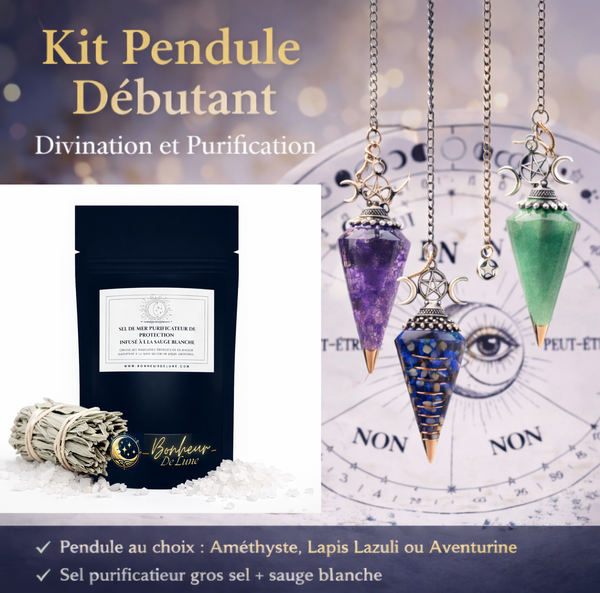 Kit pendule pour débutant - Divination et Purification – Bonheur de Lune