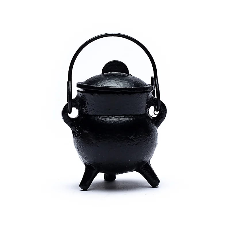 Mini Chaudron en Fonte pour Encens, Résine, Herbes - Bonheur de Lune