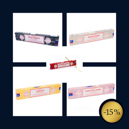Pack Découverte Encens Satya – 5 senteurs incontournables - Bonheur de Lune